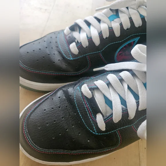 Nike Air Force 1s Miami Nights Shoes Men’s Sz 10.5 - Picture 7 of 13